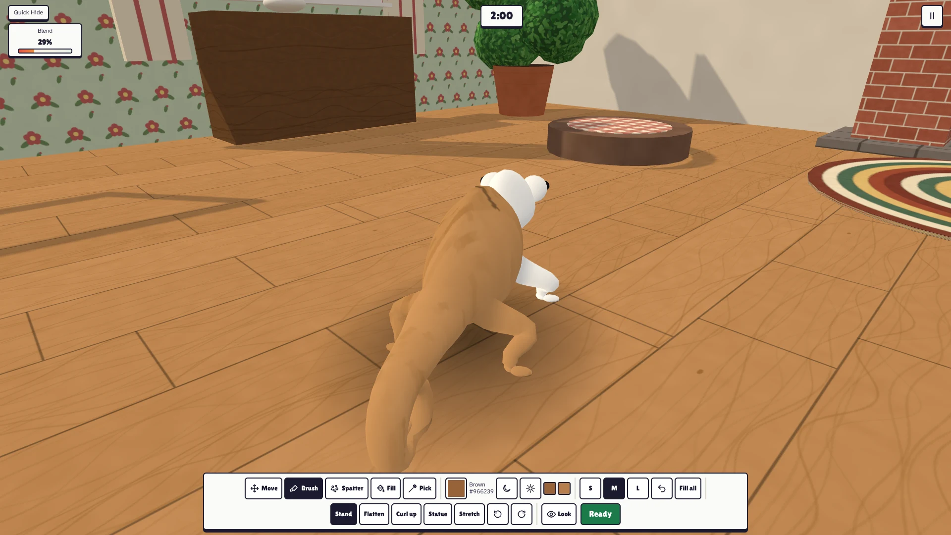 Screenshot of Camera Shy as it opens in the browser