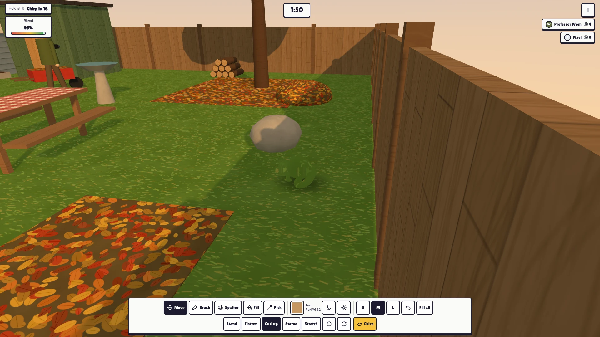 Screenshot of Camera Shy as it opens in the browser